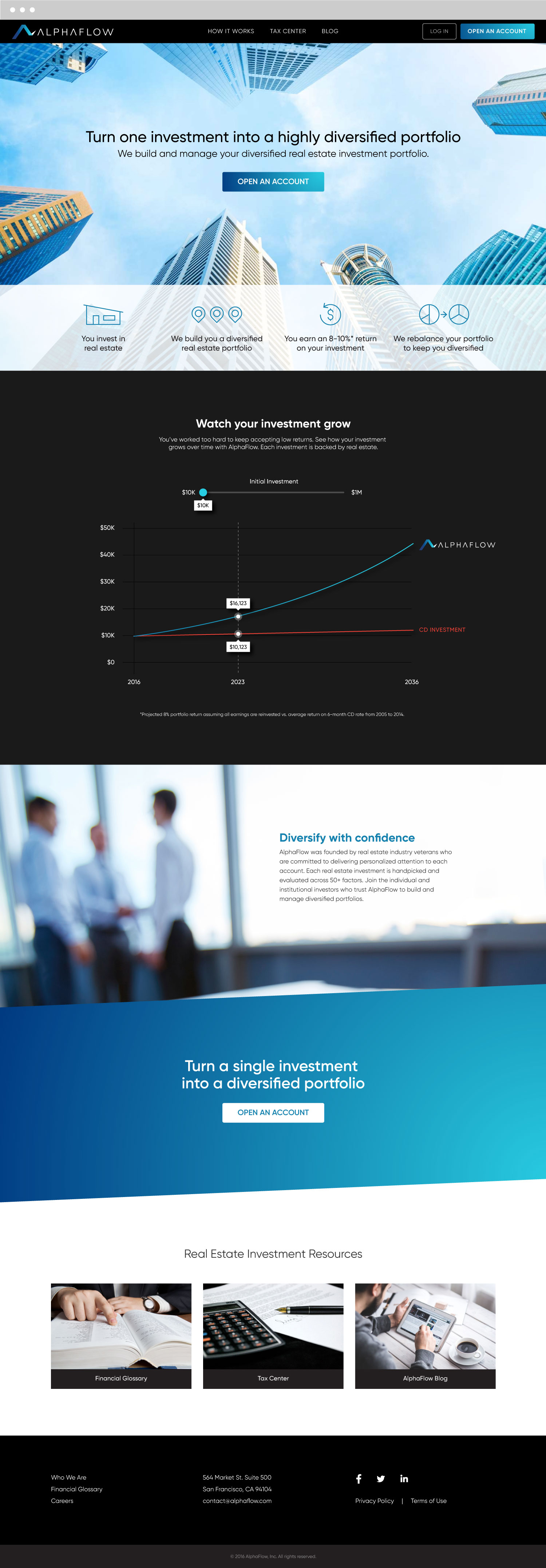 Alphaflow Website Design