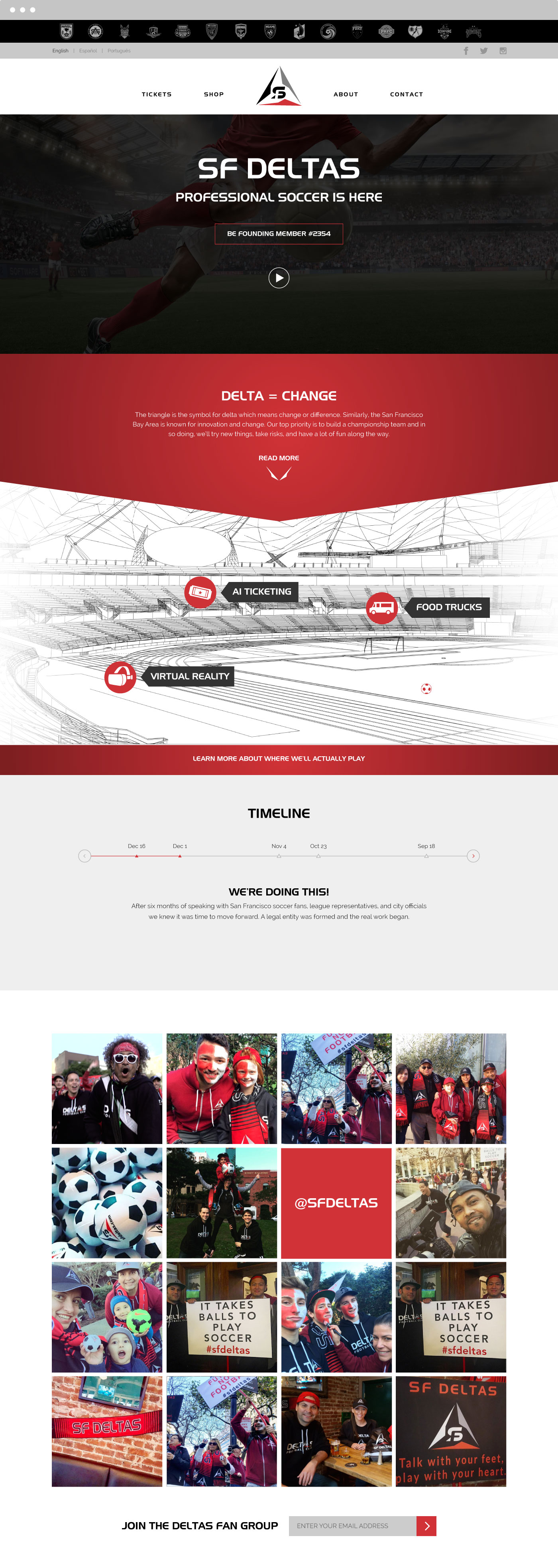 SF Deltas Website Desing Responsive